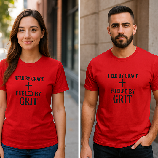 Held by Grace, Fueled by Grit - Unisex Tee